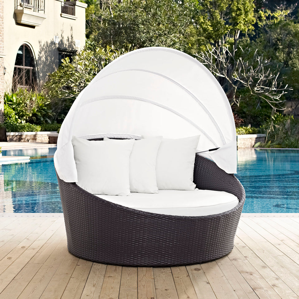 Convene Canopy Outdoor Patio Daybed.