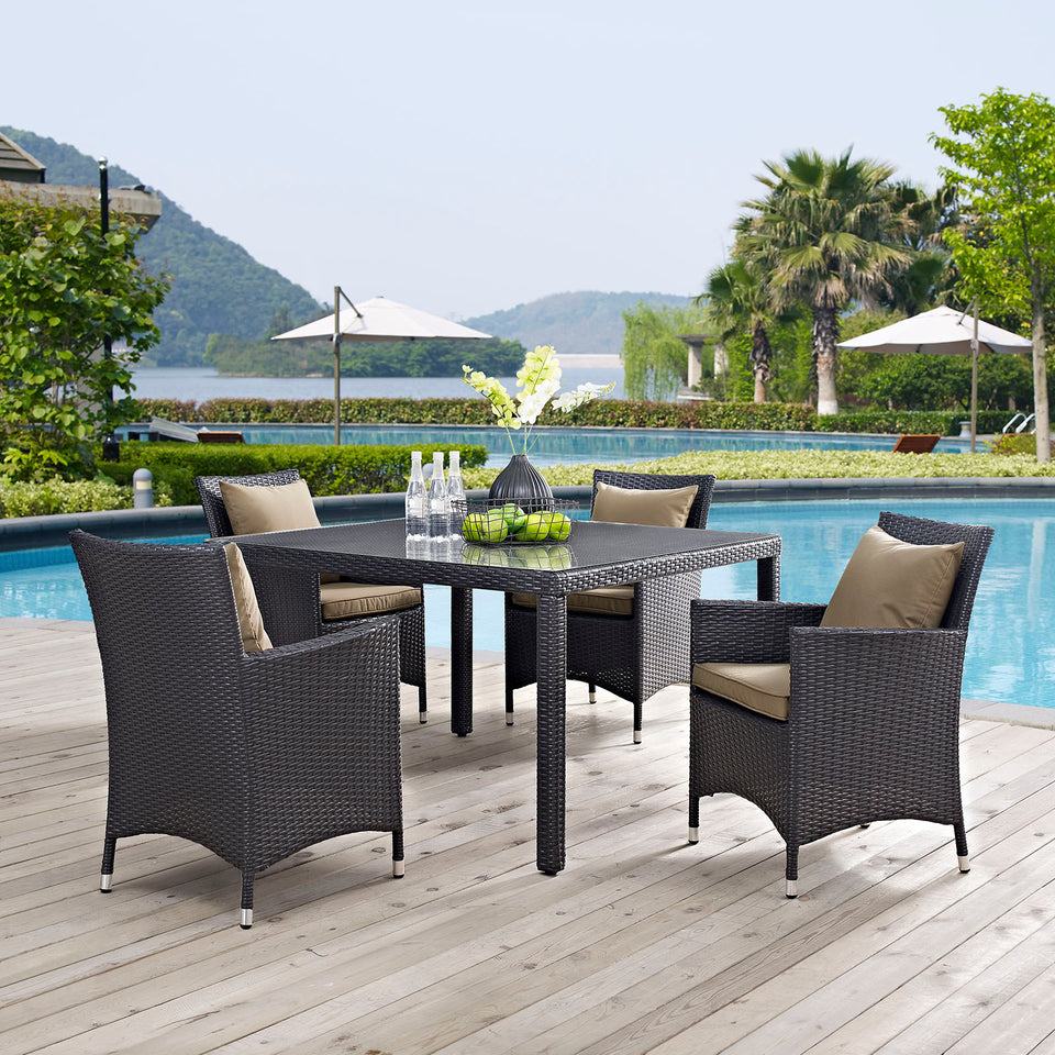 Convene 5 Piece Outdoor Patio Dining Set.