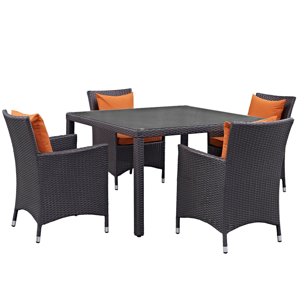 Convene 5 Piece Outdoor Patio Dining Set.