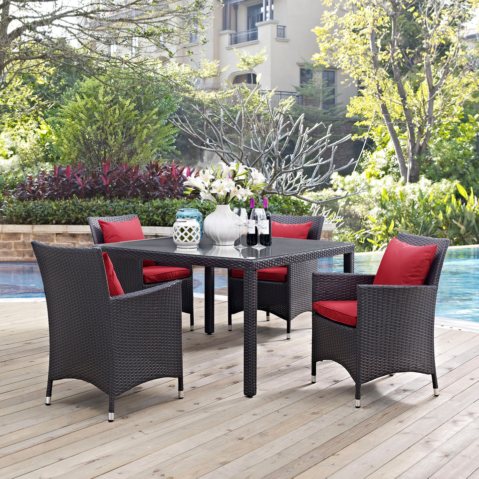 Convene 5 Piece Outdoor Patio Dining Set.