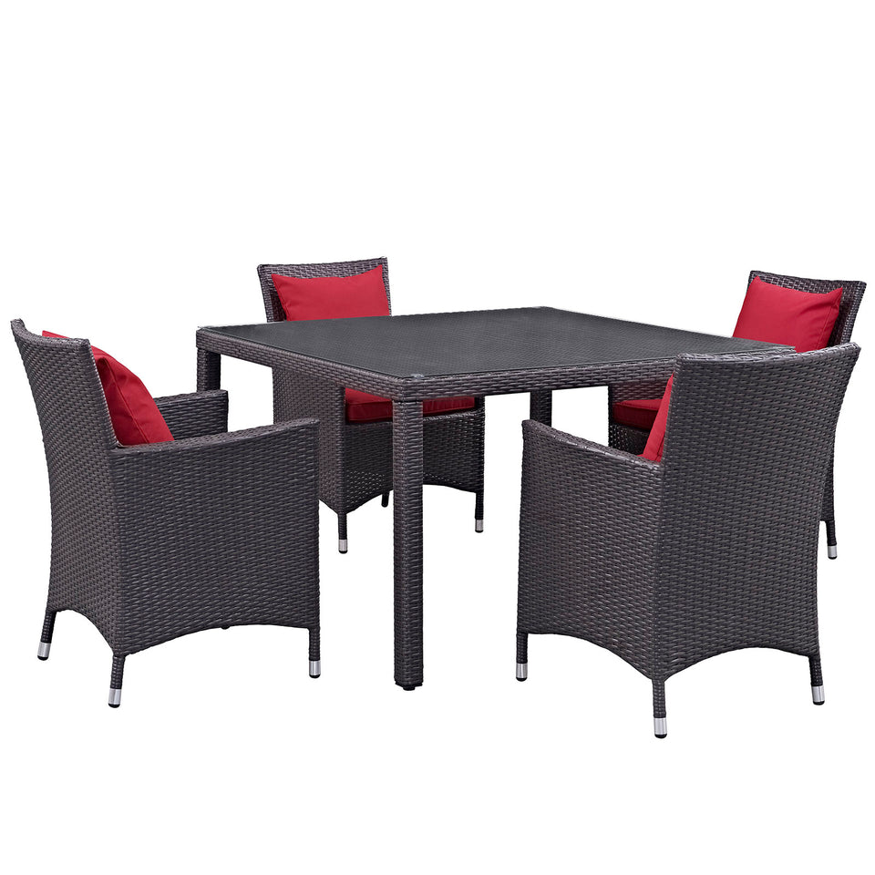 Convene 5 Piece Outdoor Patio Dining Set.