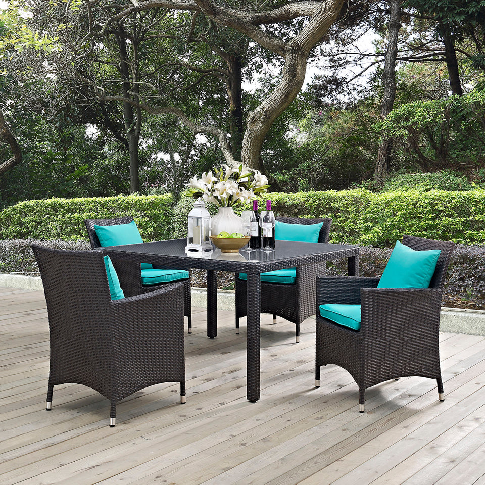 Convene 5 Piece Outdoor Patio Dining Set.