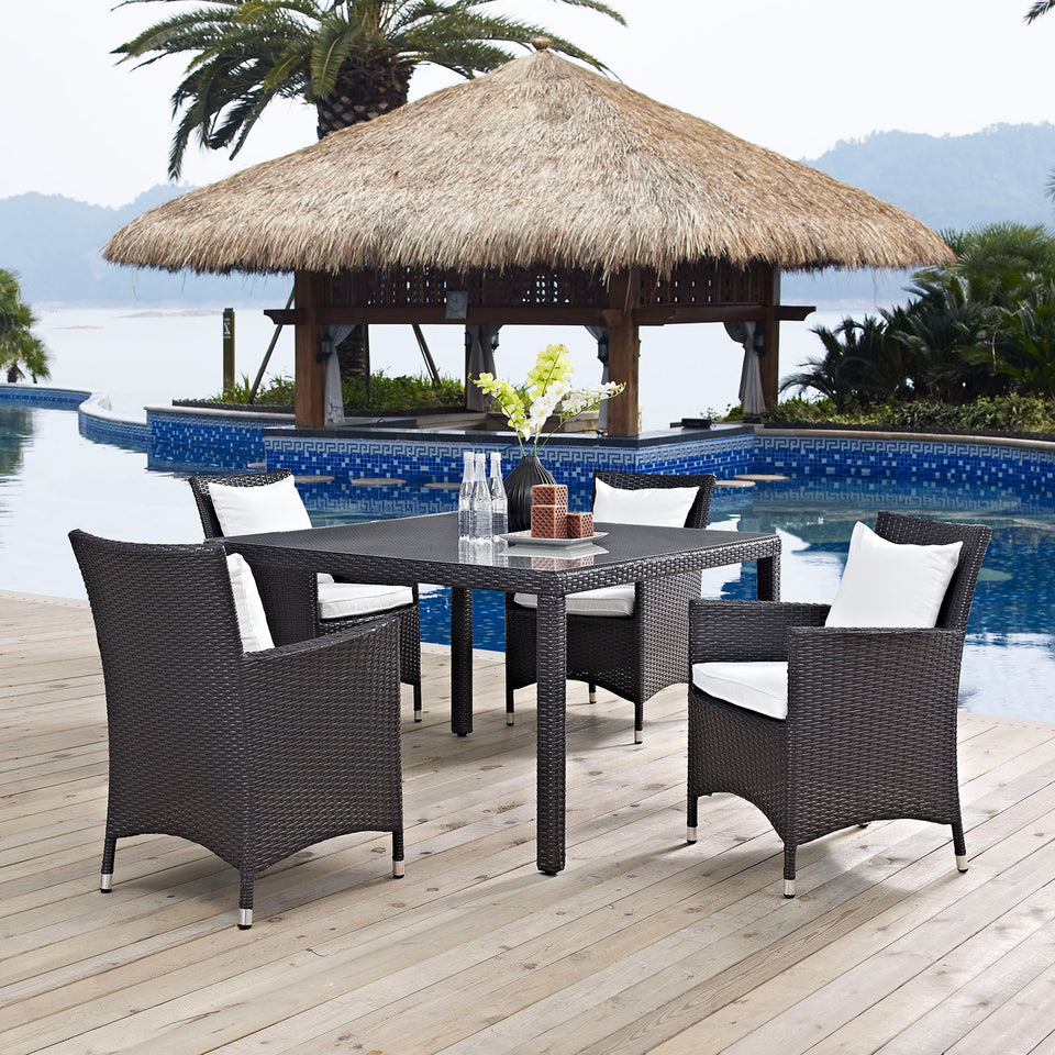 Convene 5 Piece Outdoor Patio Dining Set.