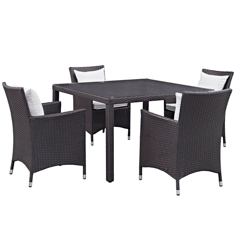 Convene 5 Piece Outdoor Patio Dining Set.