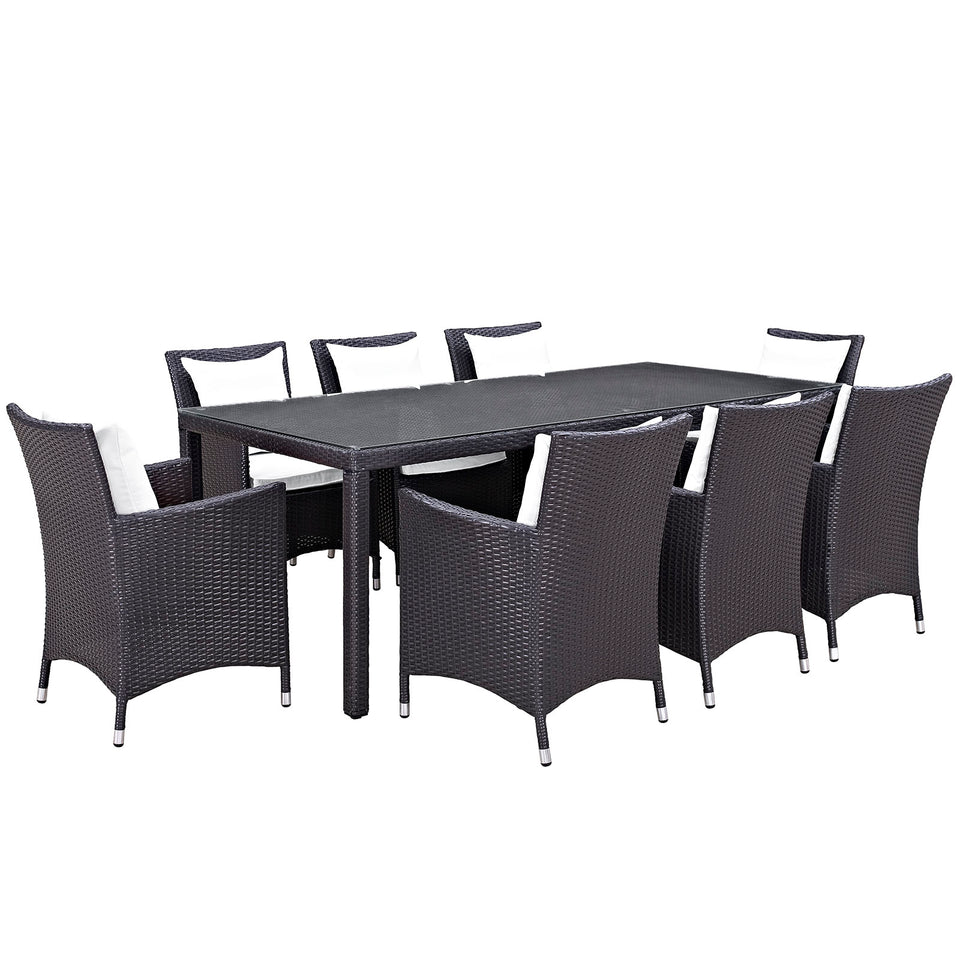 Convene 9 Piece Outdoor Patio Dining Set.