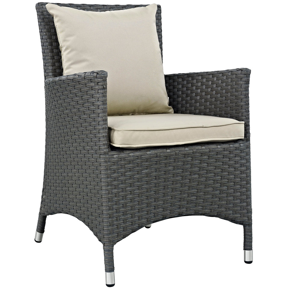Sojourn 8 Piece Outdoor Patio Sunbrella® Dining Set.