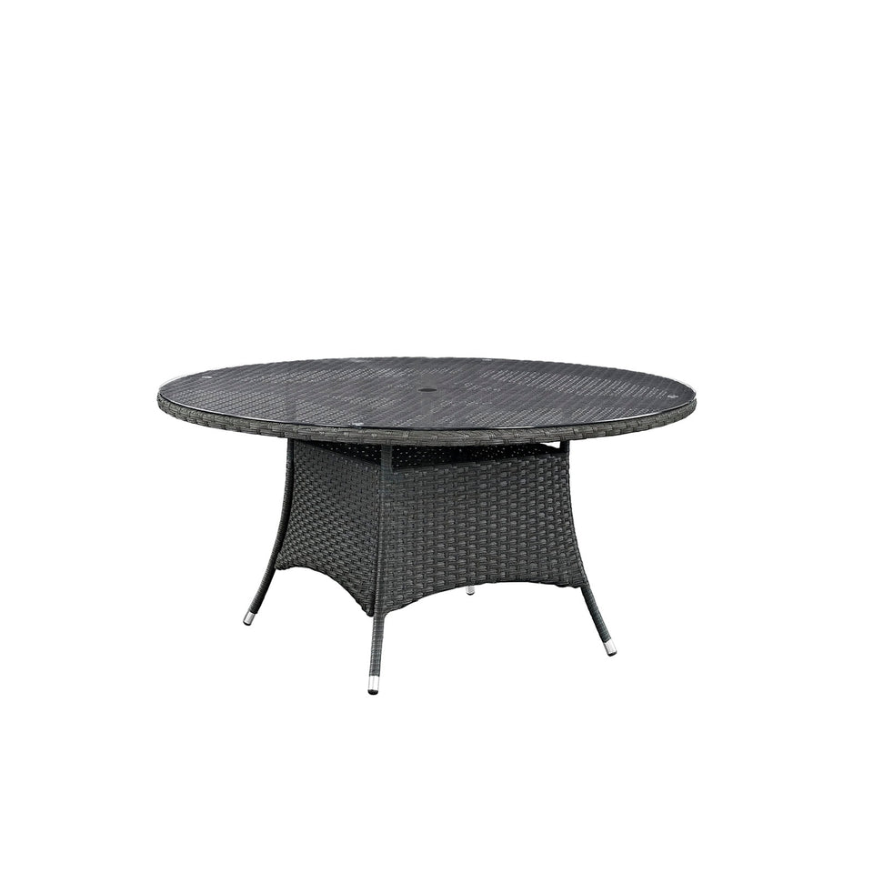 Sojourn 8 Piece Outdoor Patio Sunbrella® Dining Set.