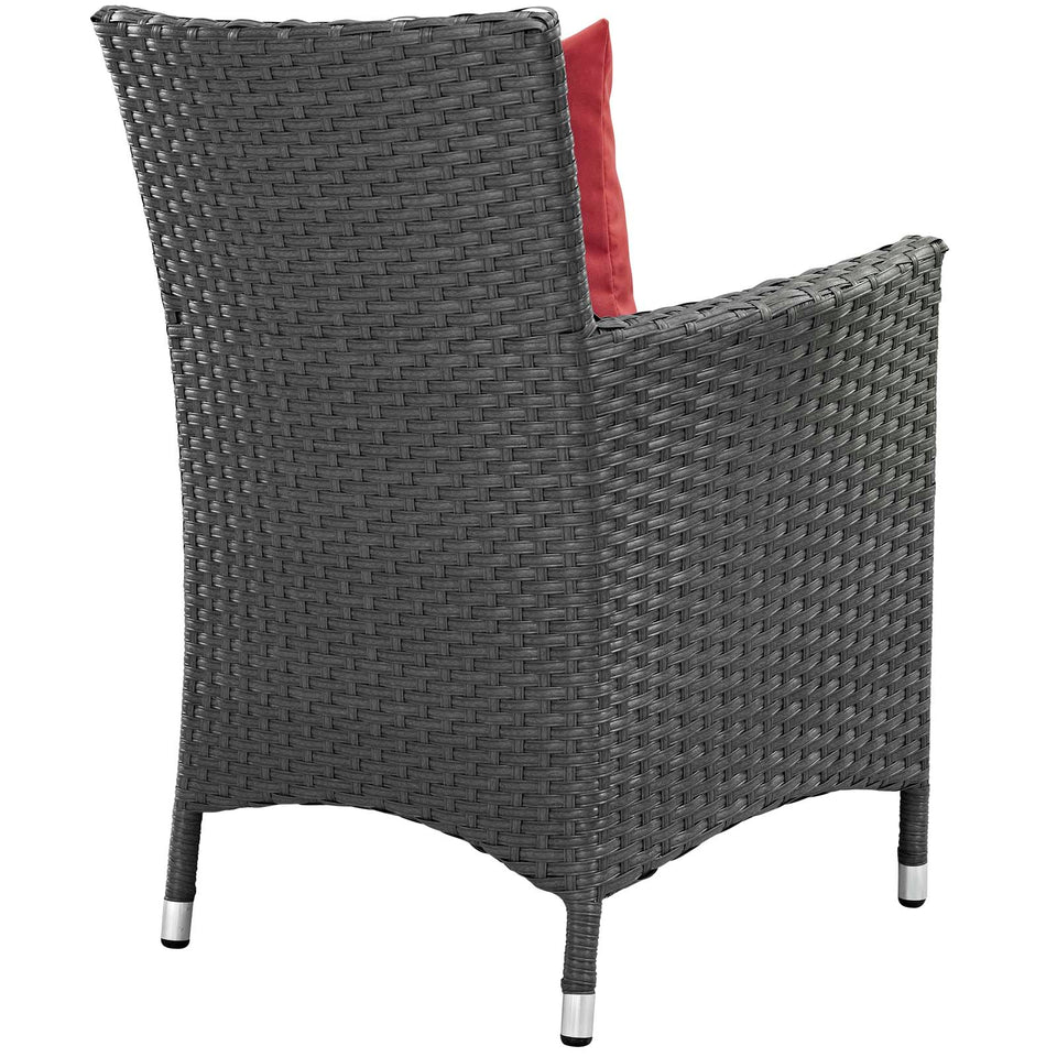 Sojourn 8 Piece Outdoor Patio Sunbrella® Dining Set.