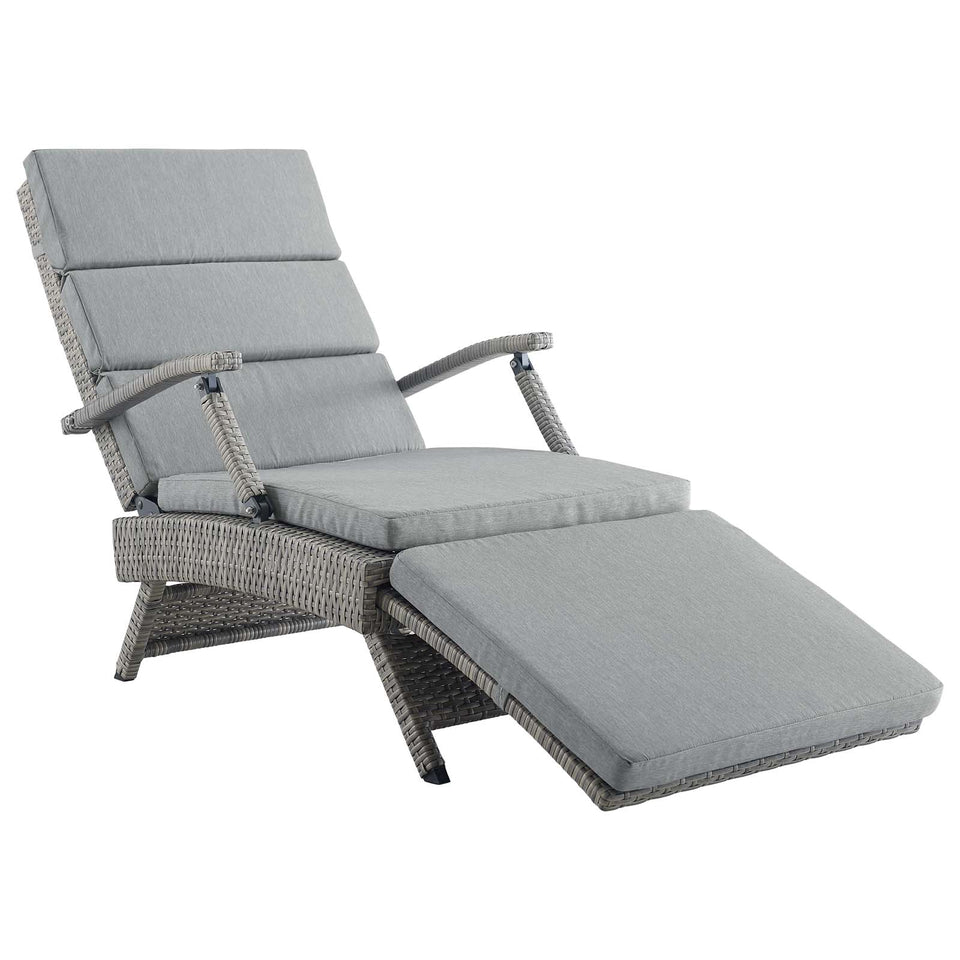 Envisage Chaise Outdoor Patio Wicker Rattan Lounge Chair.