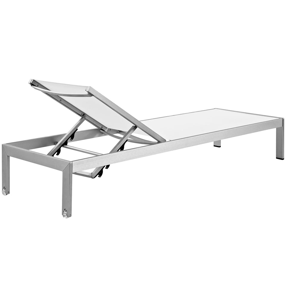 Shore Chaise Outdoor Patio Aluminum Set of 4.