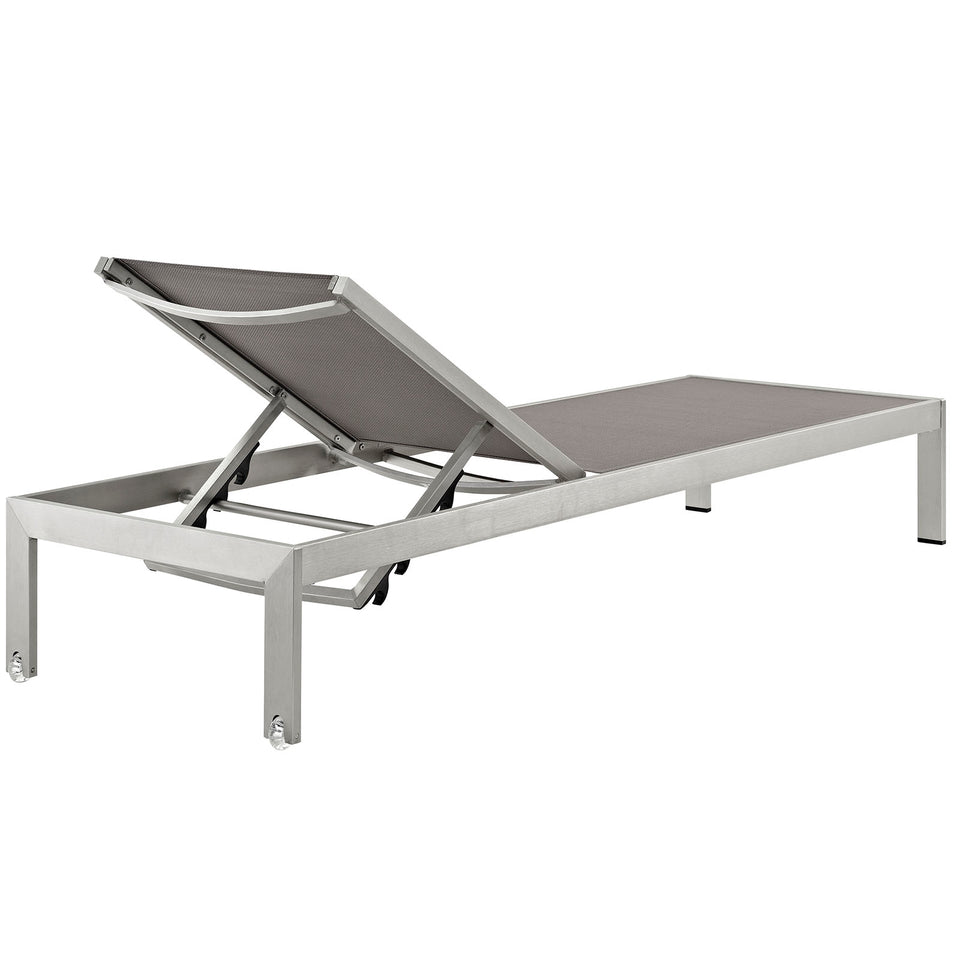 Shore Chaise Outdoor Patio Aluminum Set of 6.