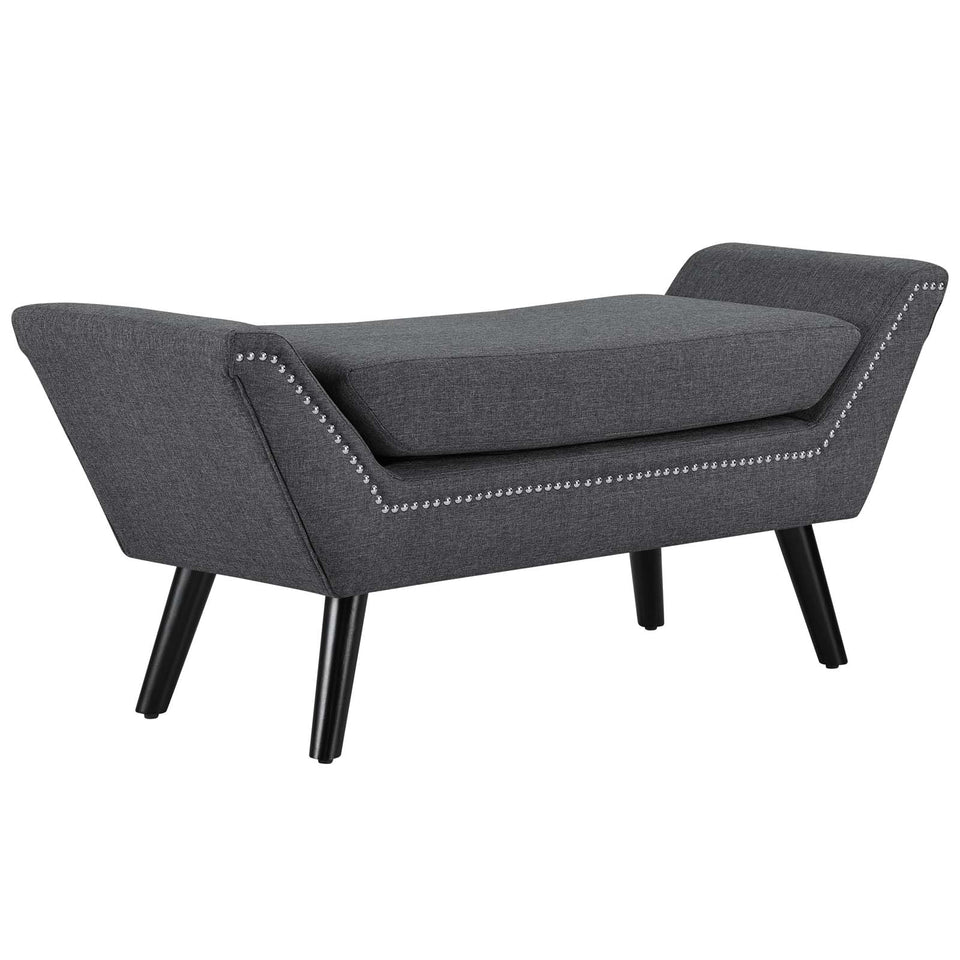 Gambol Upholstered Fabric Bench.