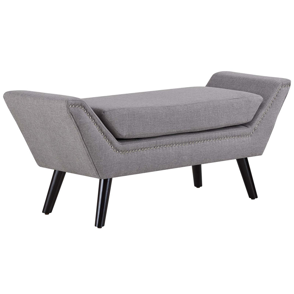 Gambol Upholstered Fabric Bench.