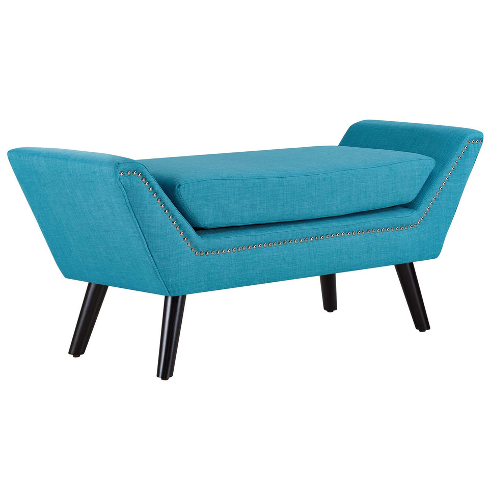 Gambol Upholstered Fabric Bench.