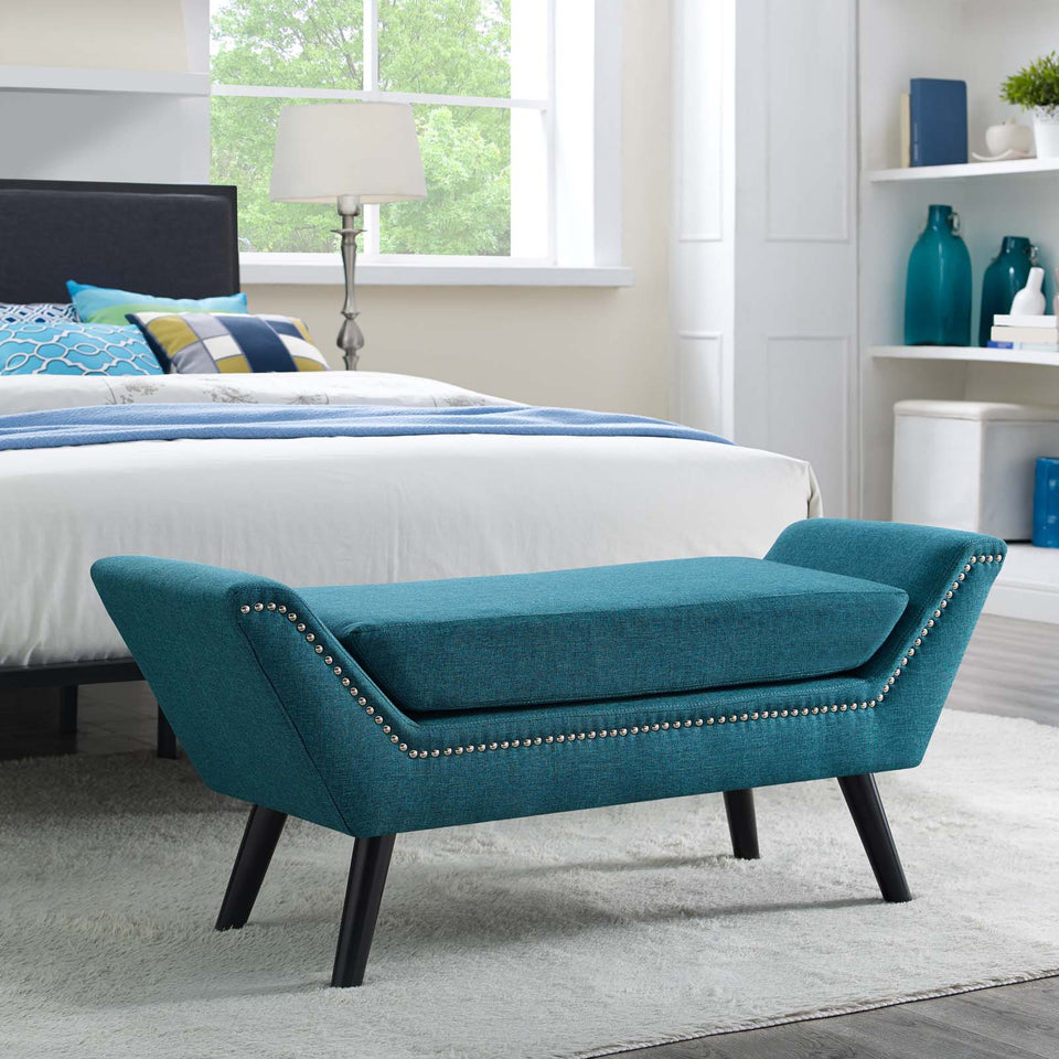 Gambol Upholstered Fabric Bench.