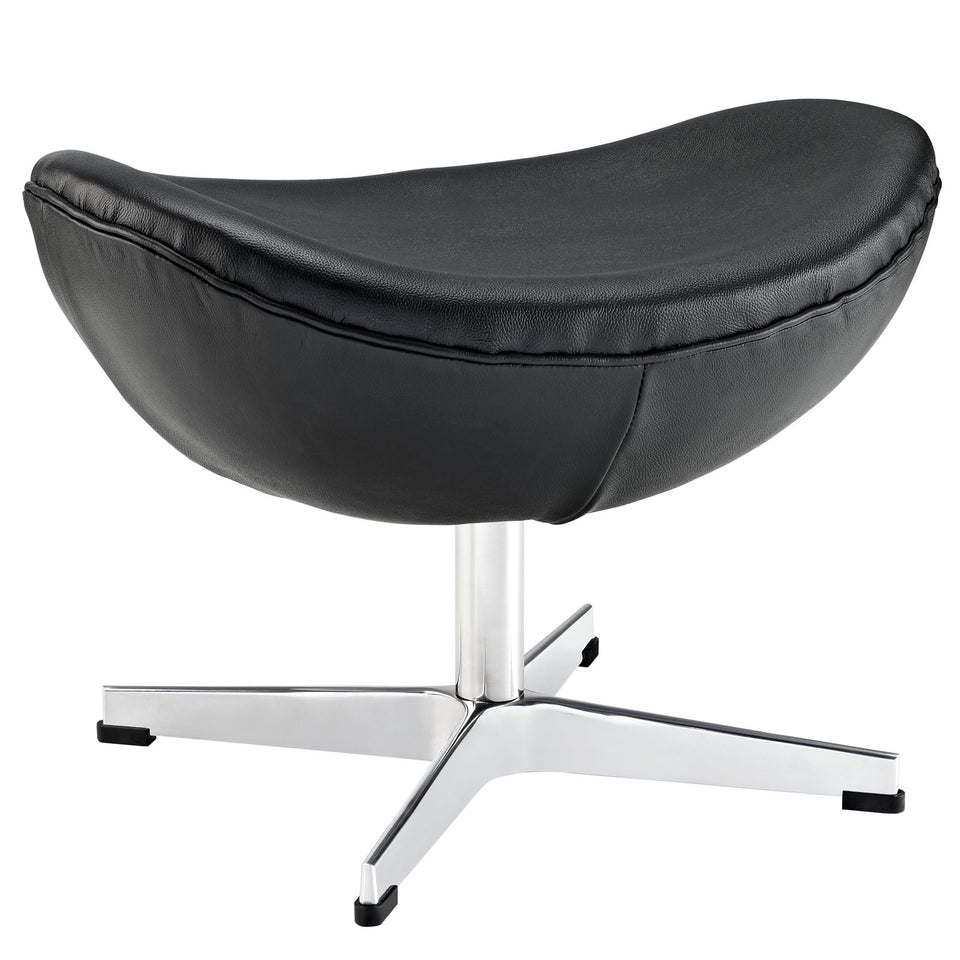 Glove Leather Ottoman.