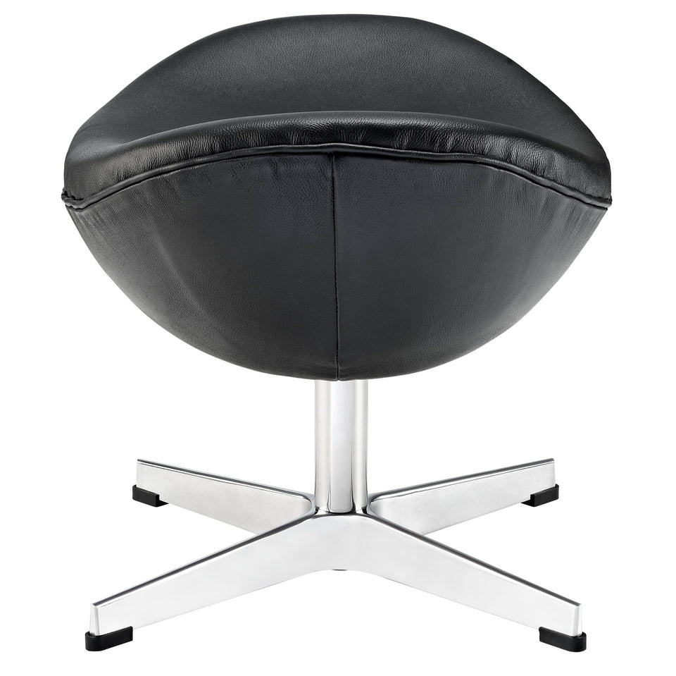 Glove Leather Ottoman.