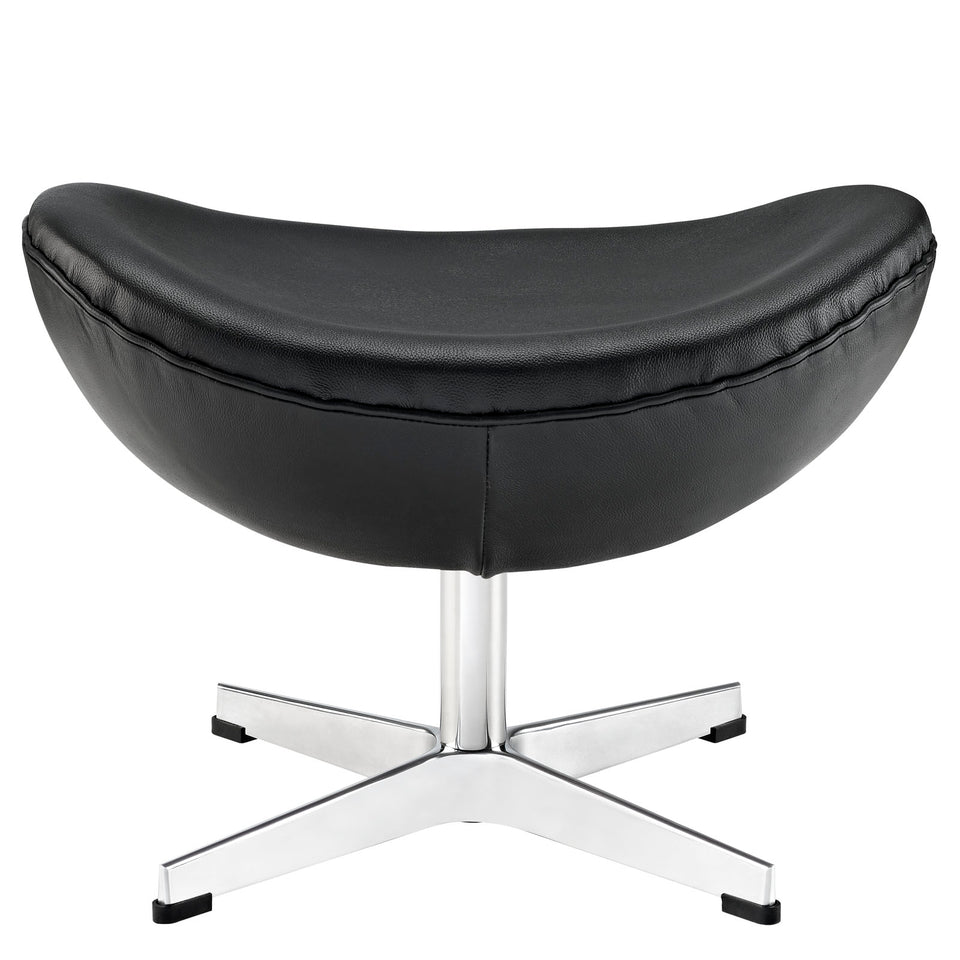 Glove Leather Ottoman.