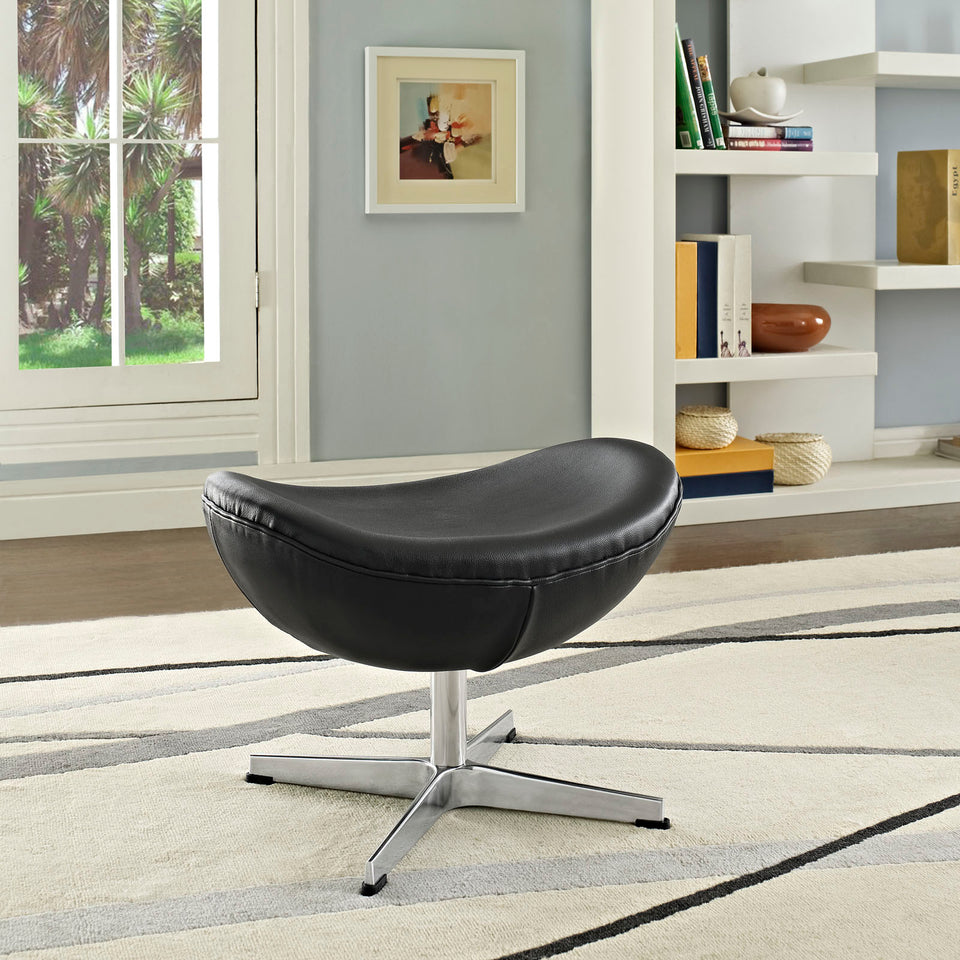 Glove Leather Ottoman.