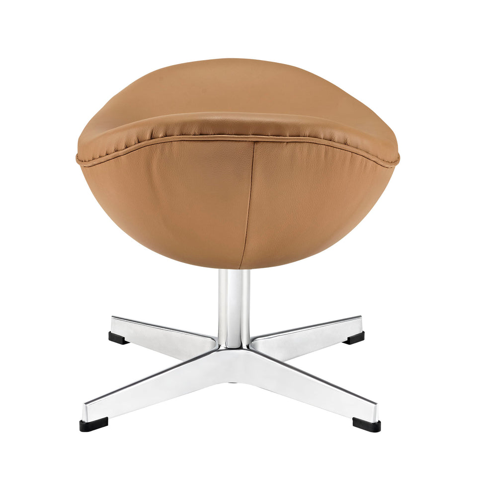 Glove Leather Ottoman.