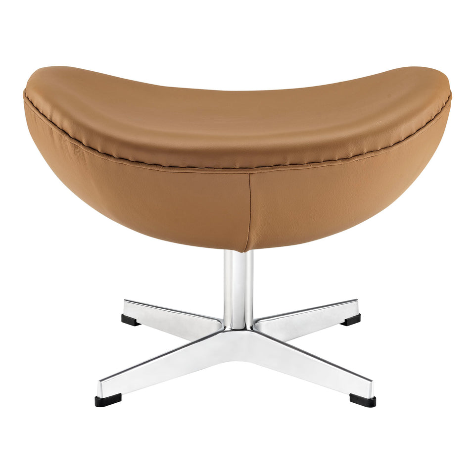 Glove Leather Ottoman.