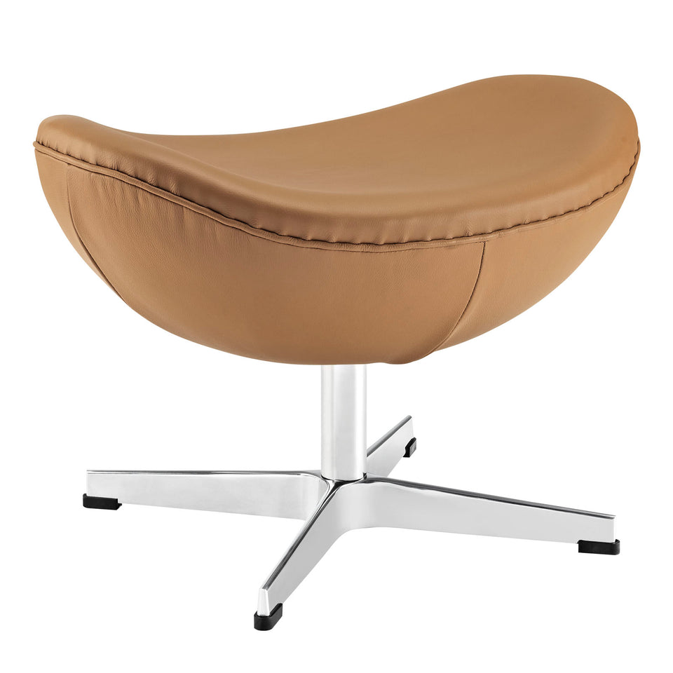 Glove Leather Ottoman.
