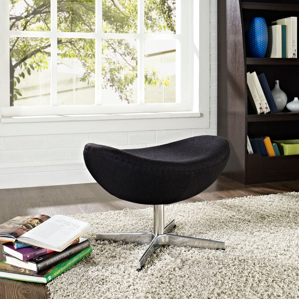 Glove Wool Ottoman.