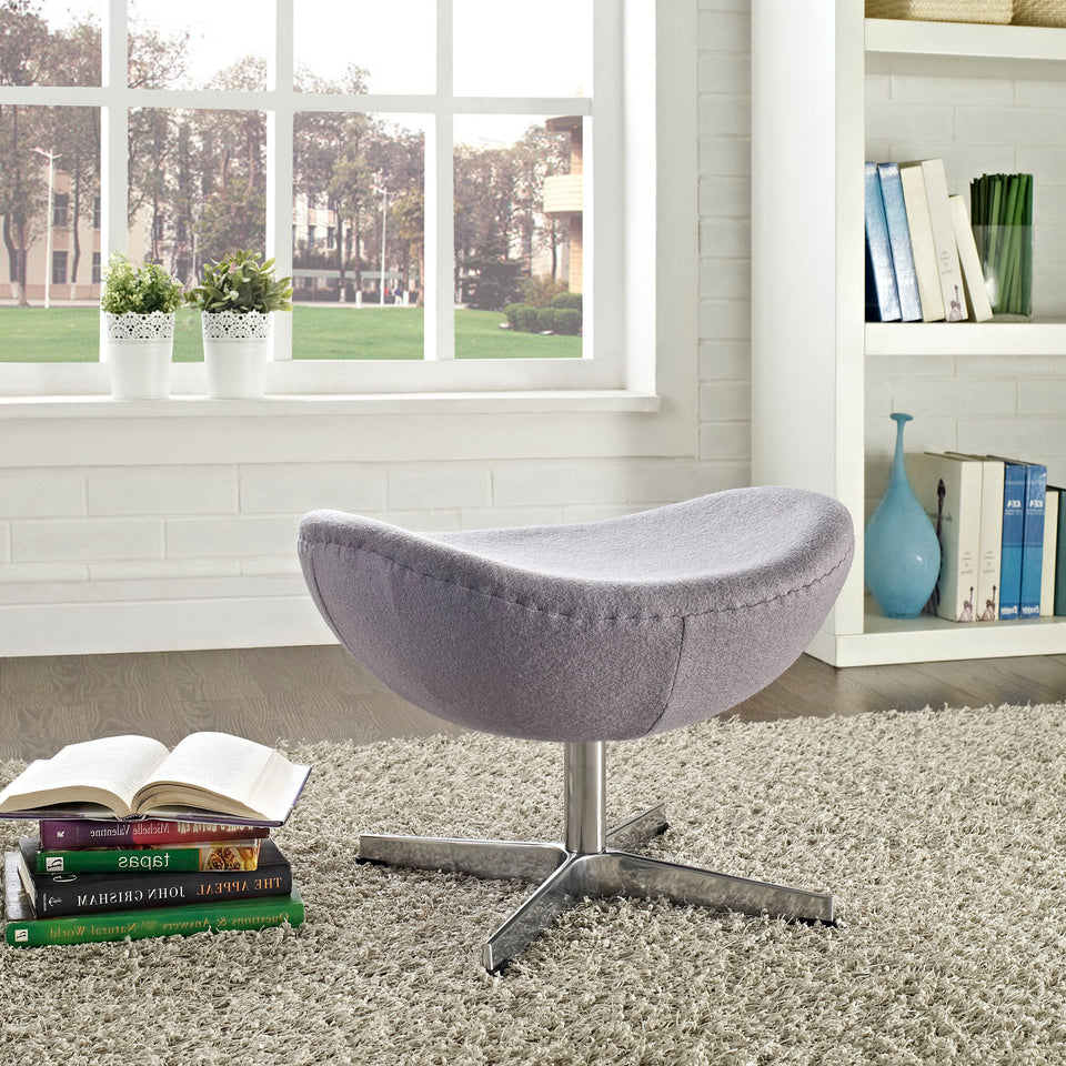 Glove Wool Ottoman.