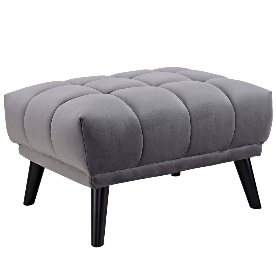Bestow Performance Velvet Ottoman.