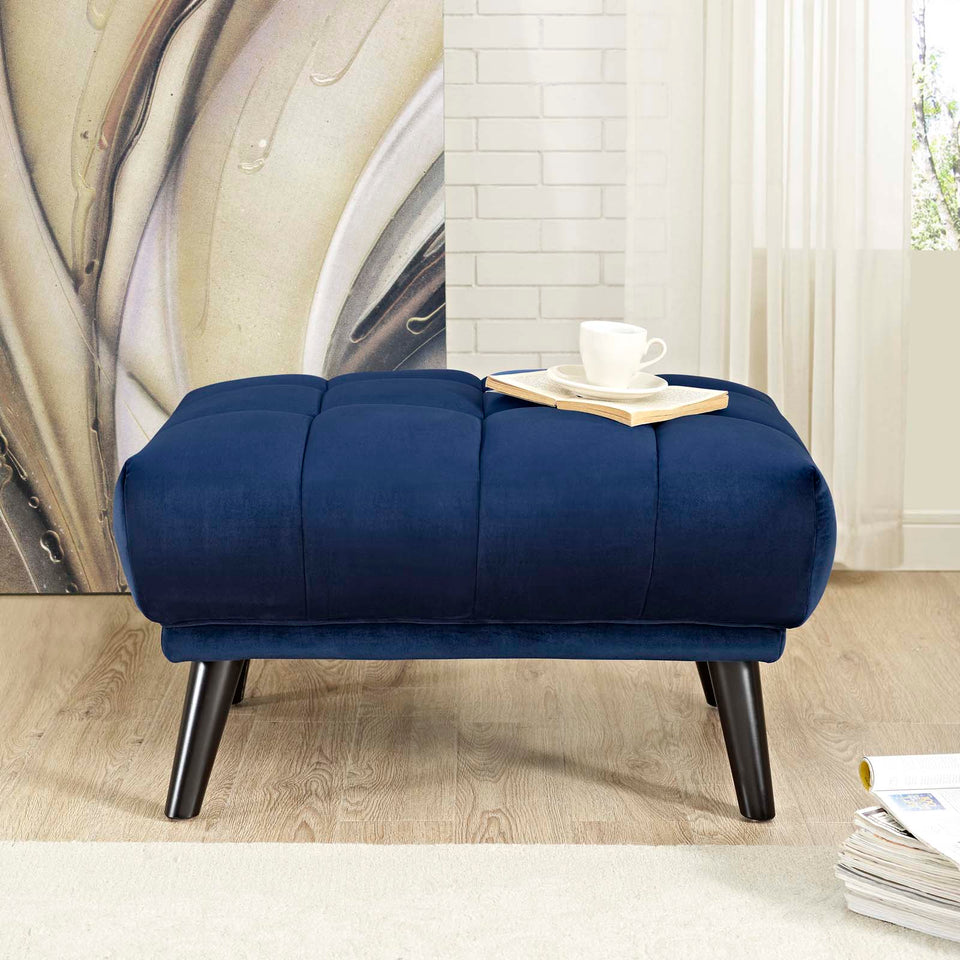 Bestow Performance Velvet Ottoman.