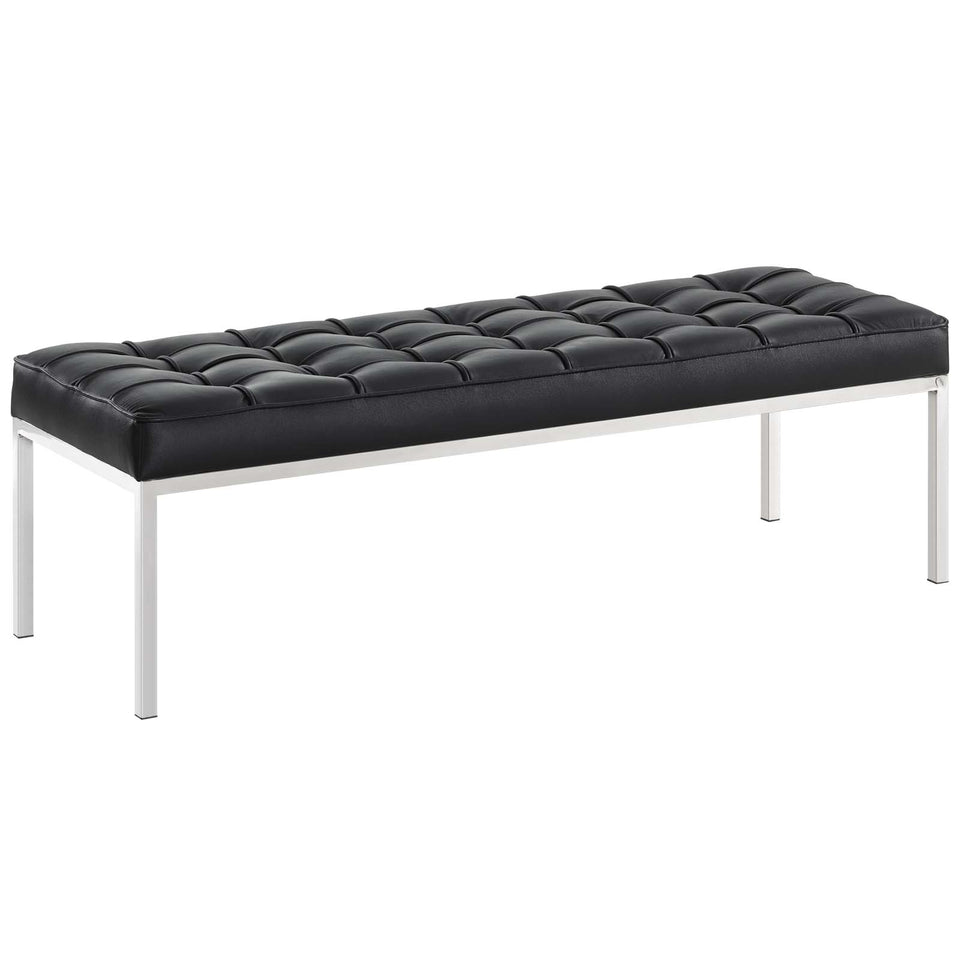 Loft Leather Bench.