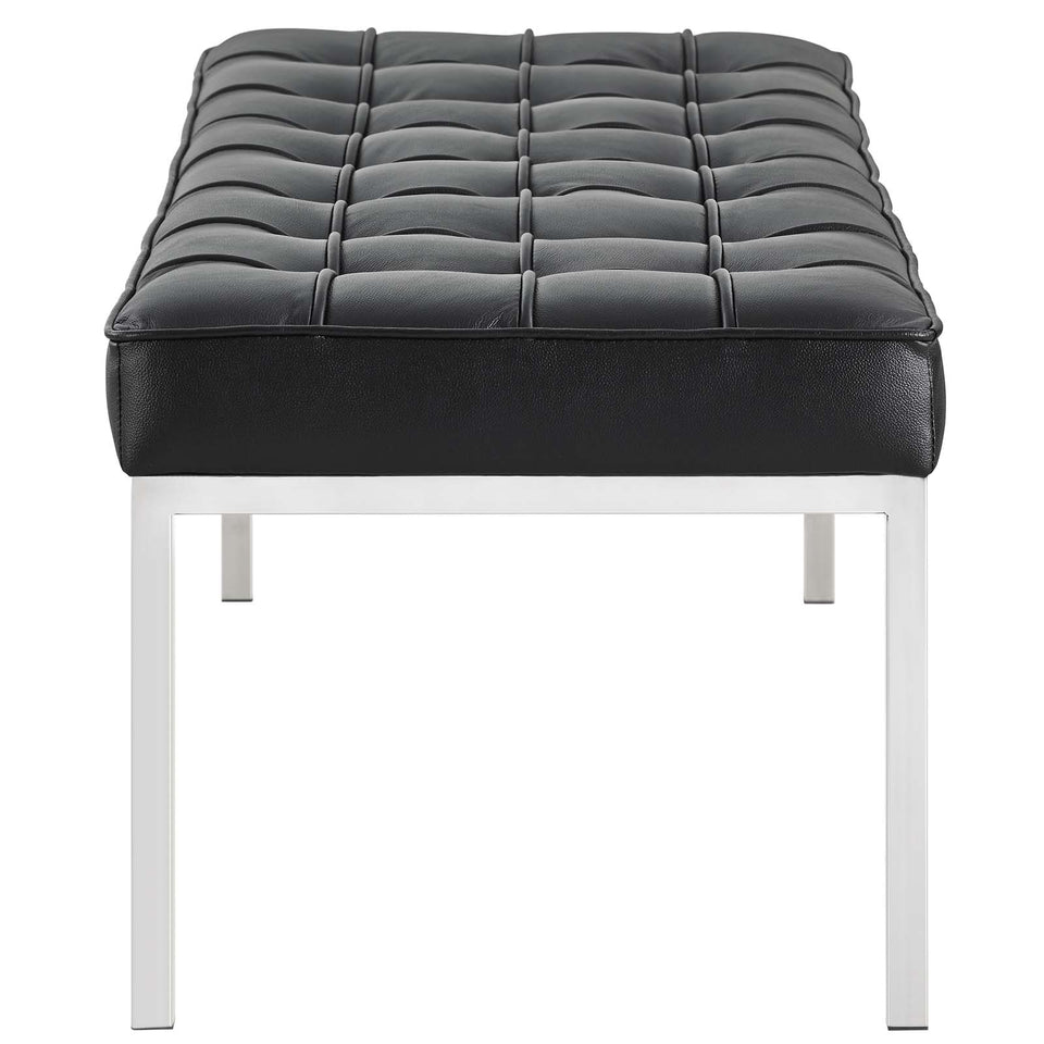 Loft Leather Bench.