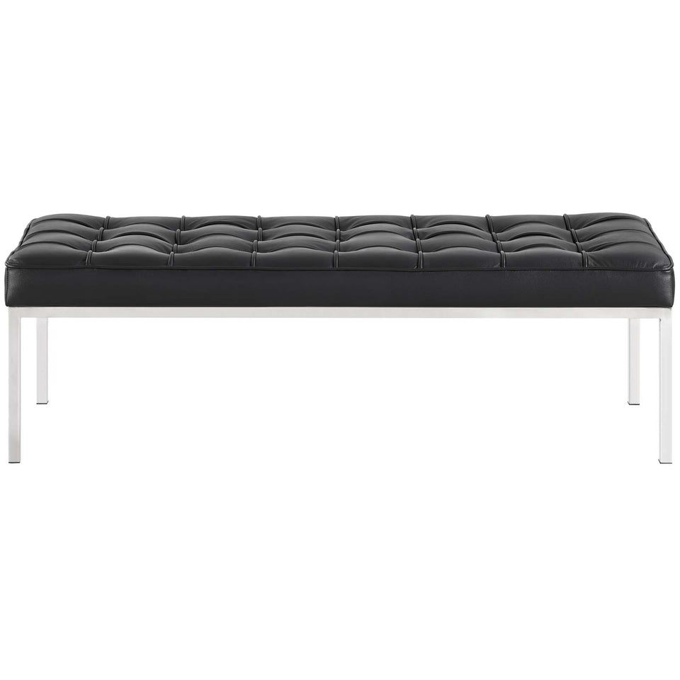 Loft Leather Bench.