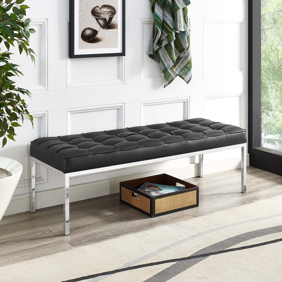 Loft Leather Bench.
