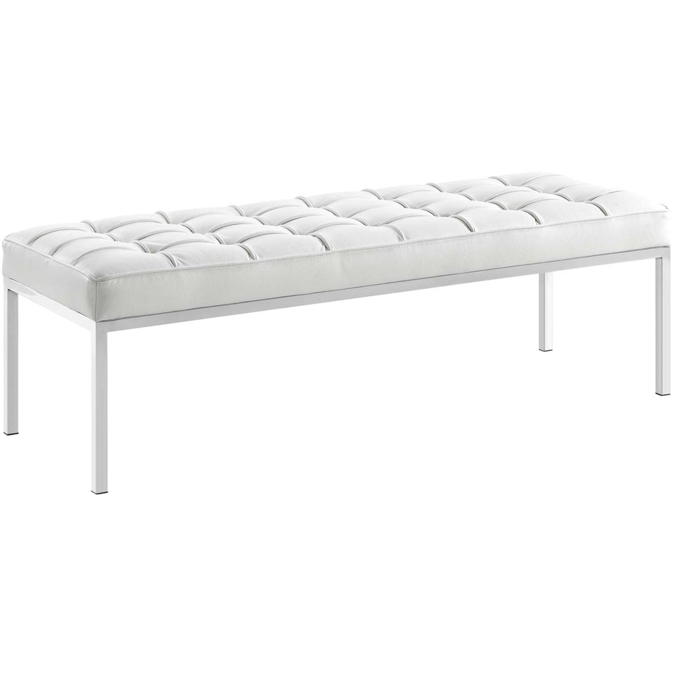 Loft Leather Bench.