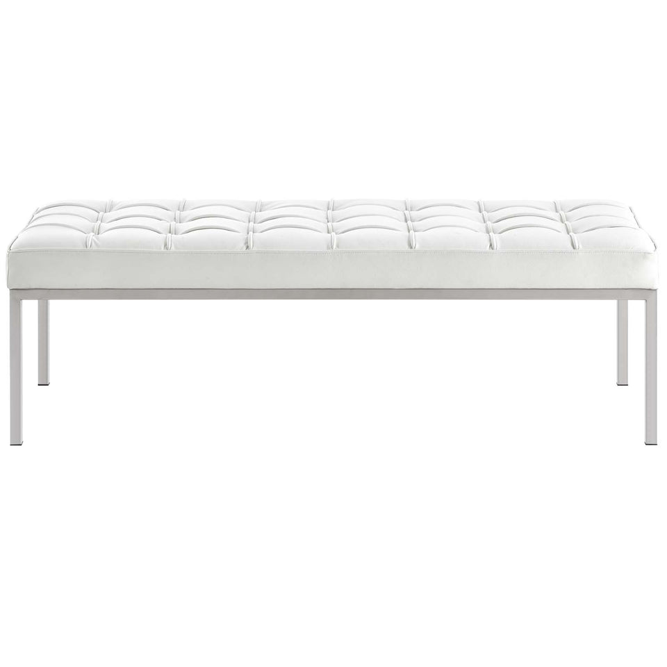 Loft Leather Bench.