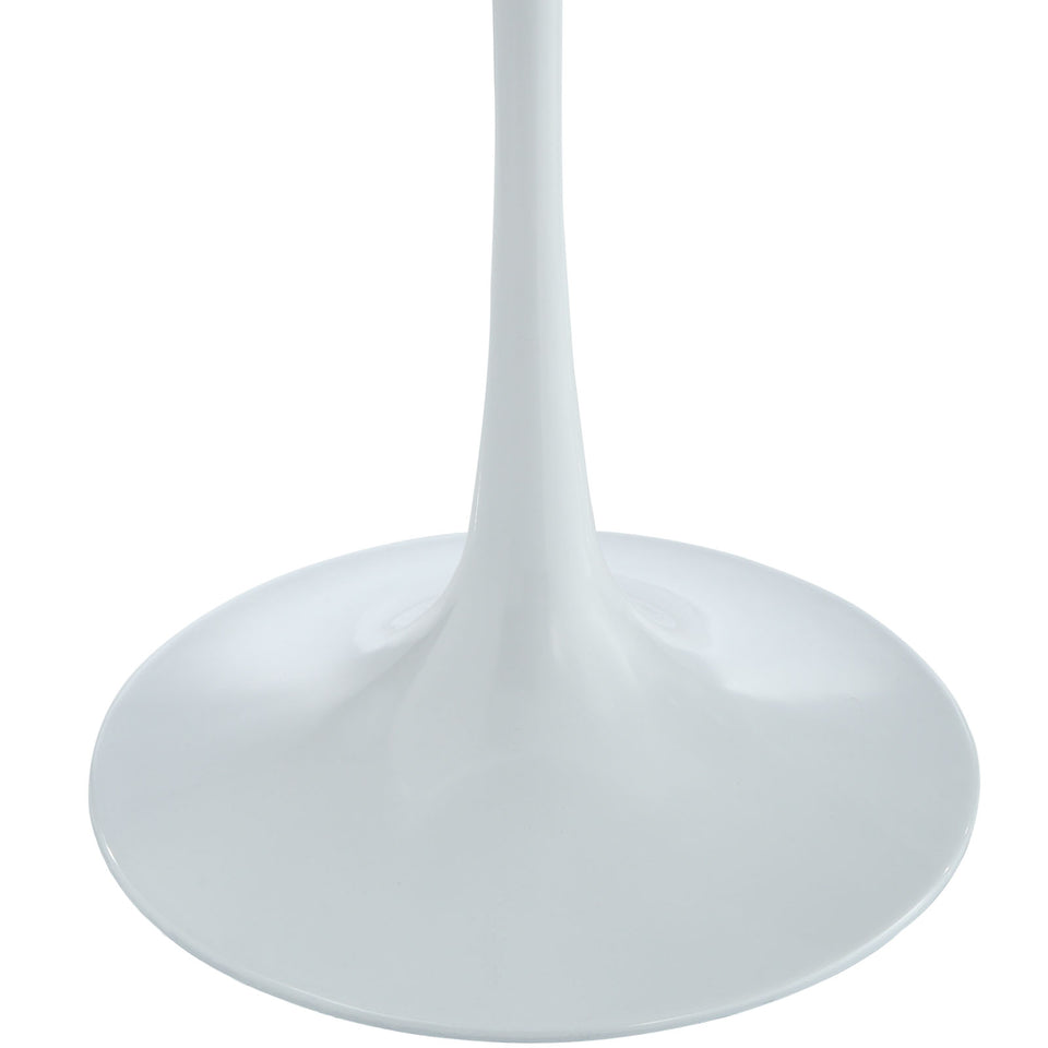 Lippa 20" Marble Side Table in White.