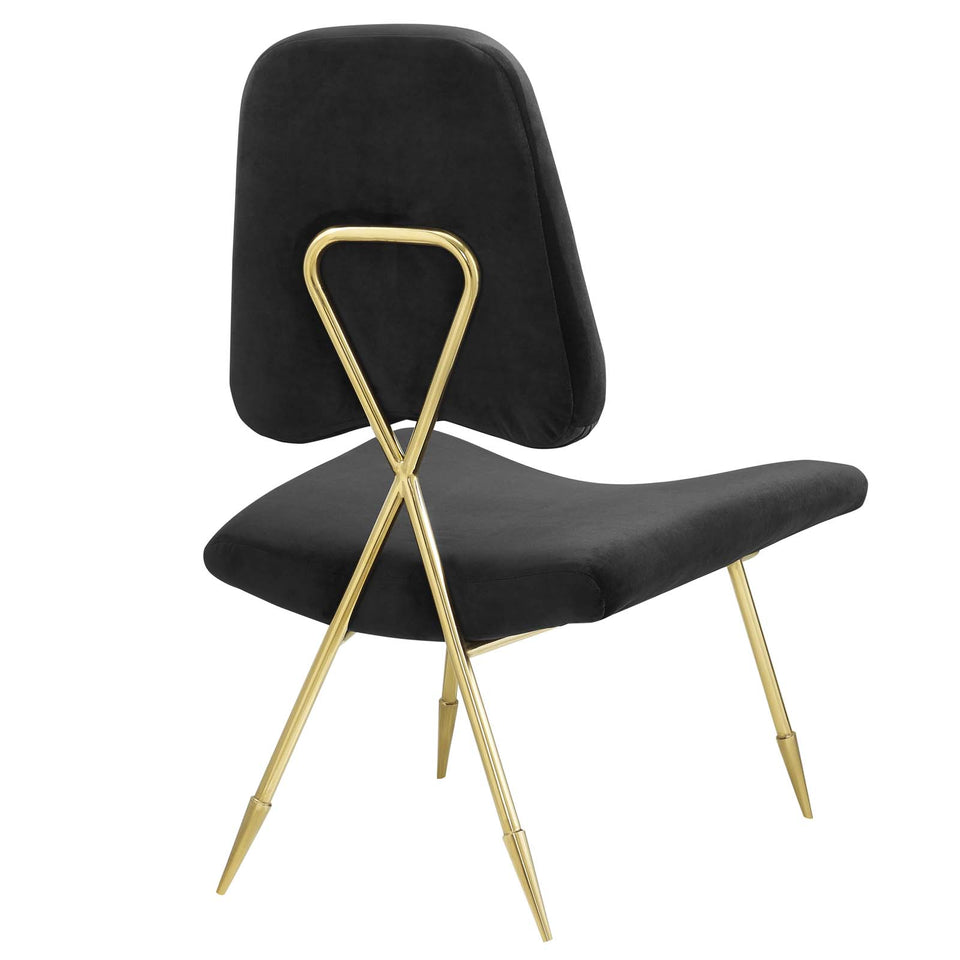 Ponder Performance Velvet Lounge Chair.