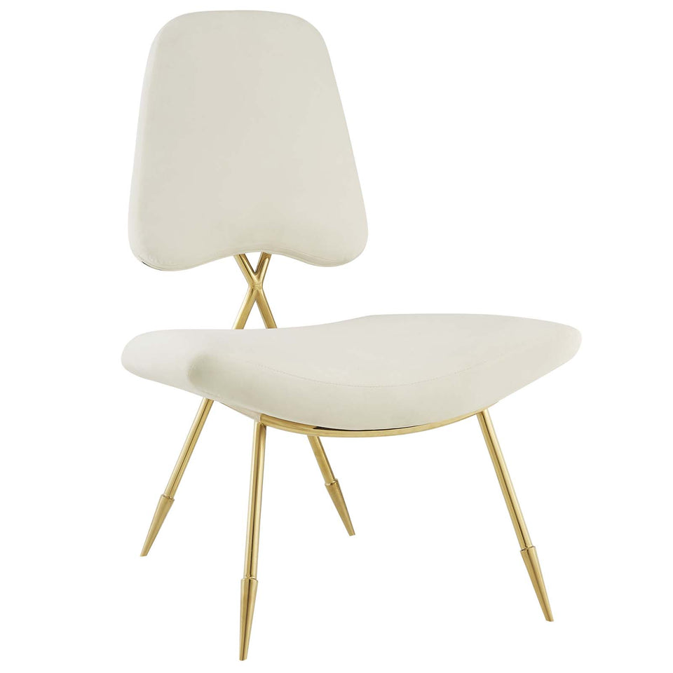 Ponder Performance Velvet Lounge Chair.