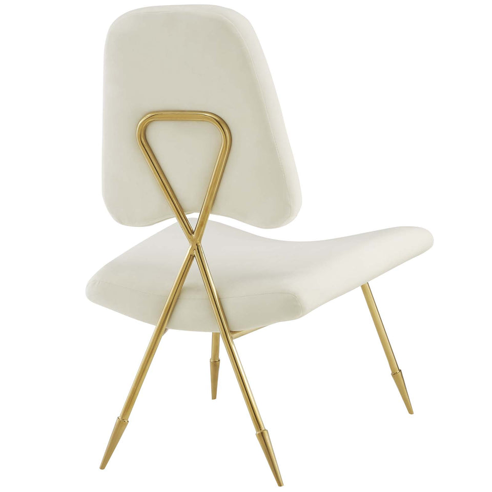 Ponder Performance Velvet Lounge Chair.