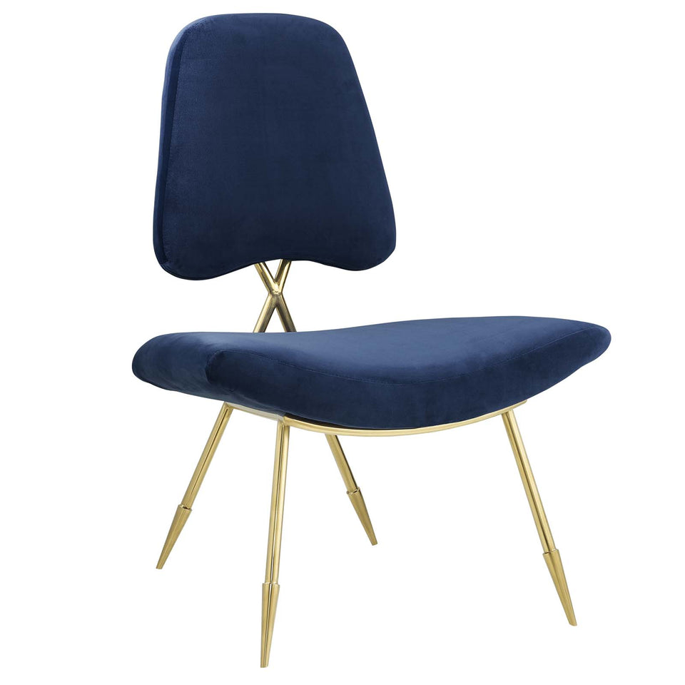 Ponder Performance Velvet Lounge Chair.