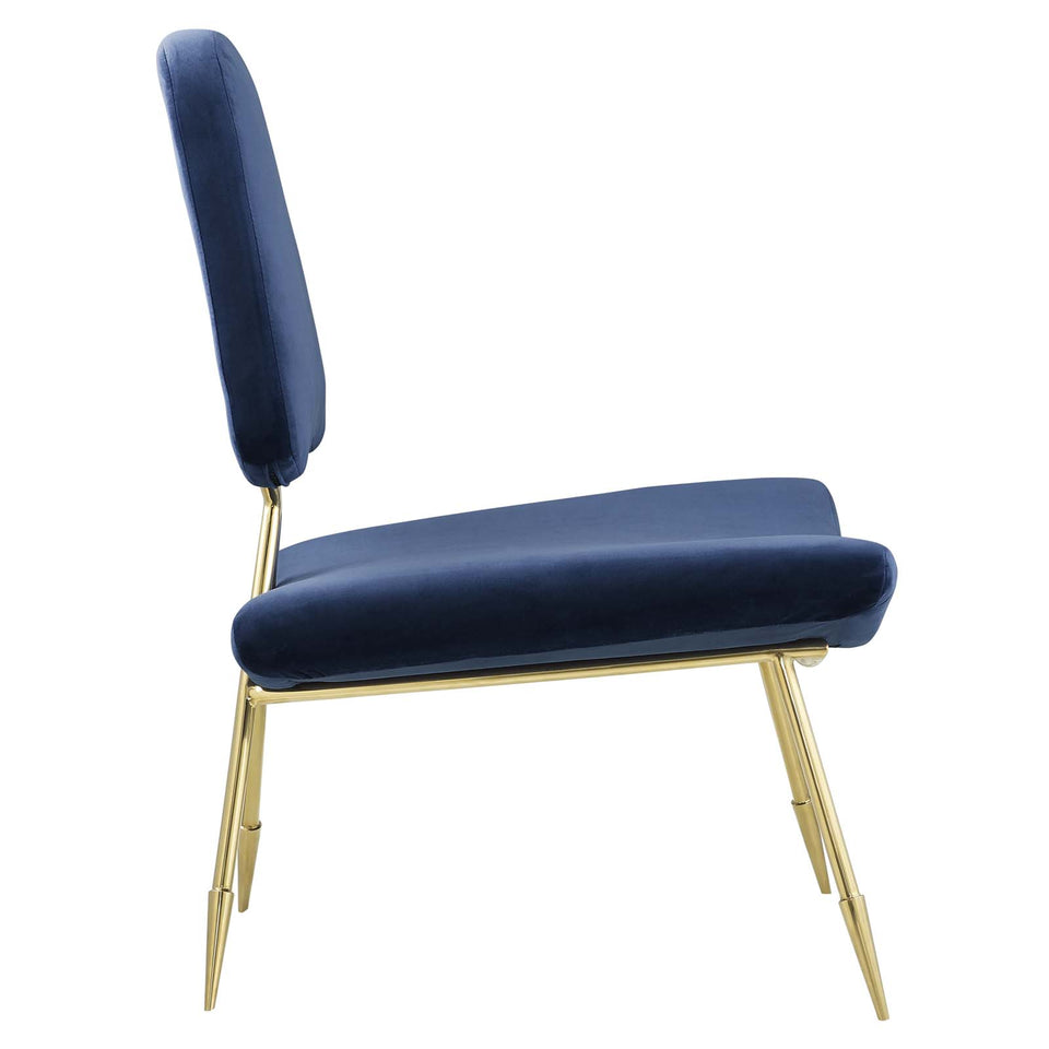 Ponder Performance Velvet Lounge Chair.