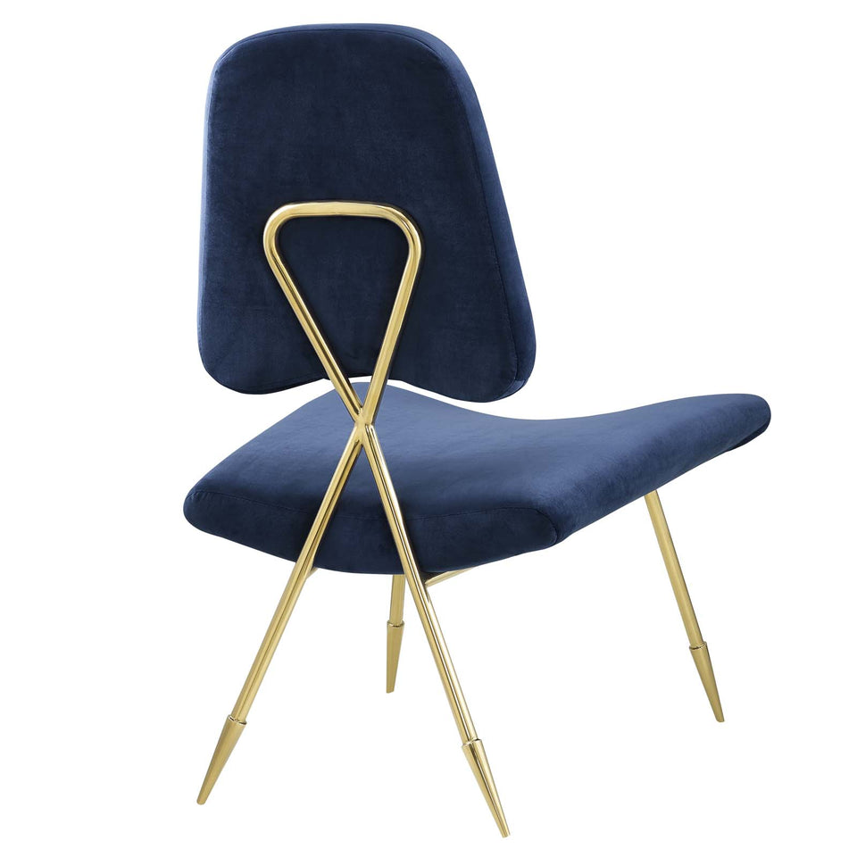 Ponder Performance Velvet Lounge Chair.