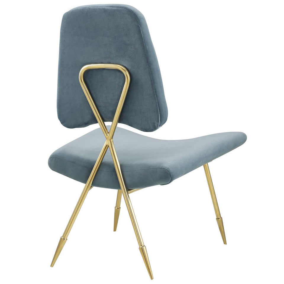 Ponder Performance Velvet Lounge Chair.
