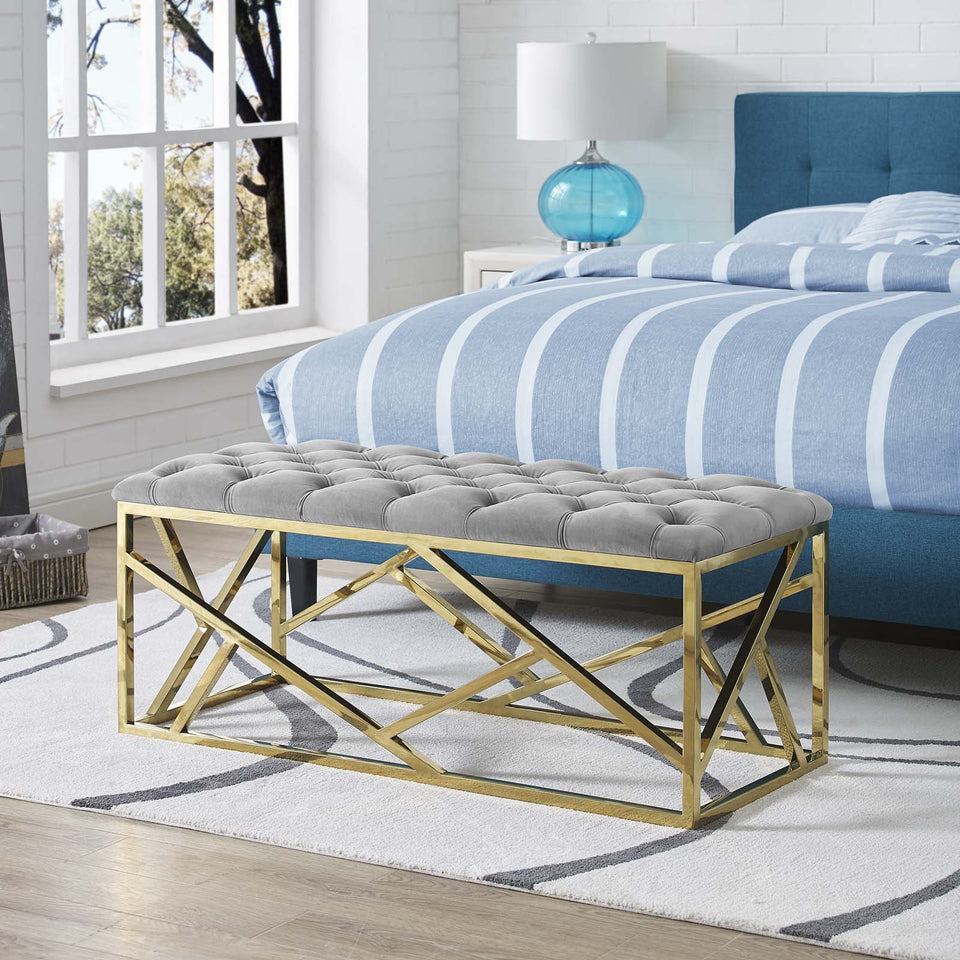 Intersperse Bench in Gold.