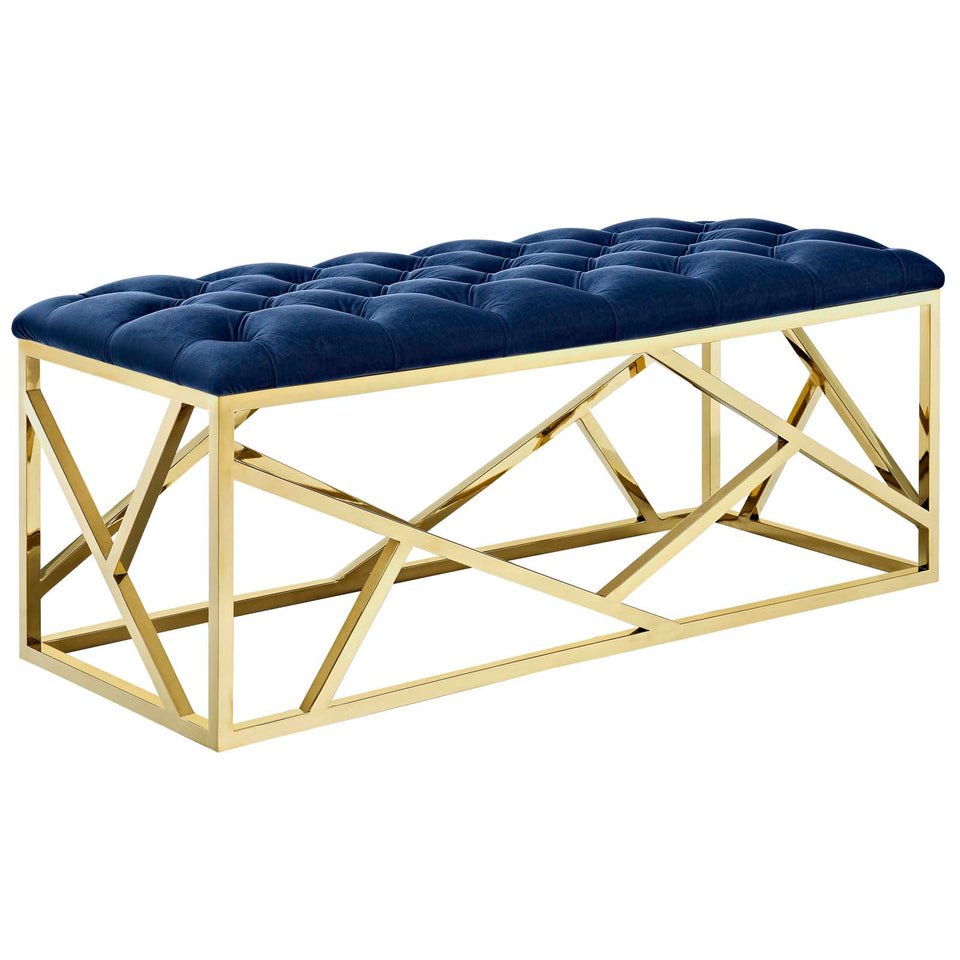 Intersperse Bench in Gold.
