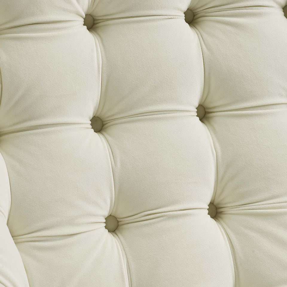 Suggest Button Tufted Performance Velvet Lounge Chair.