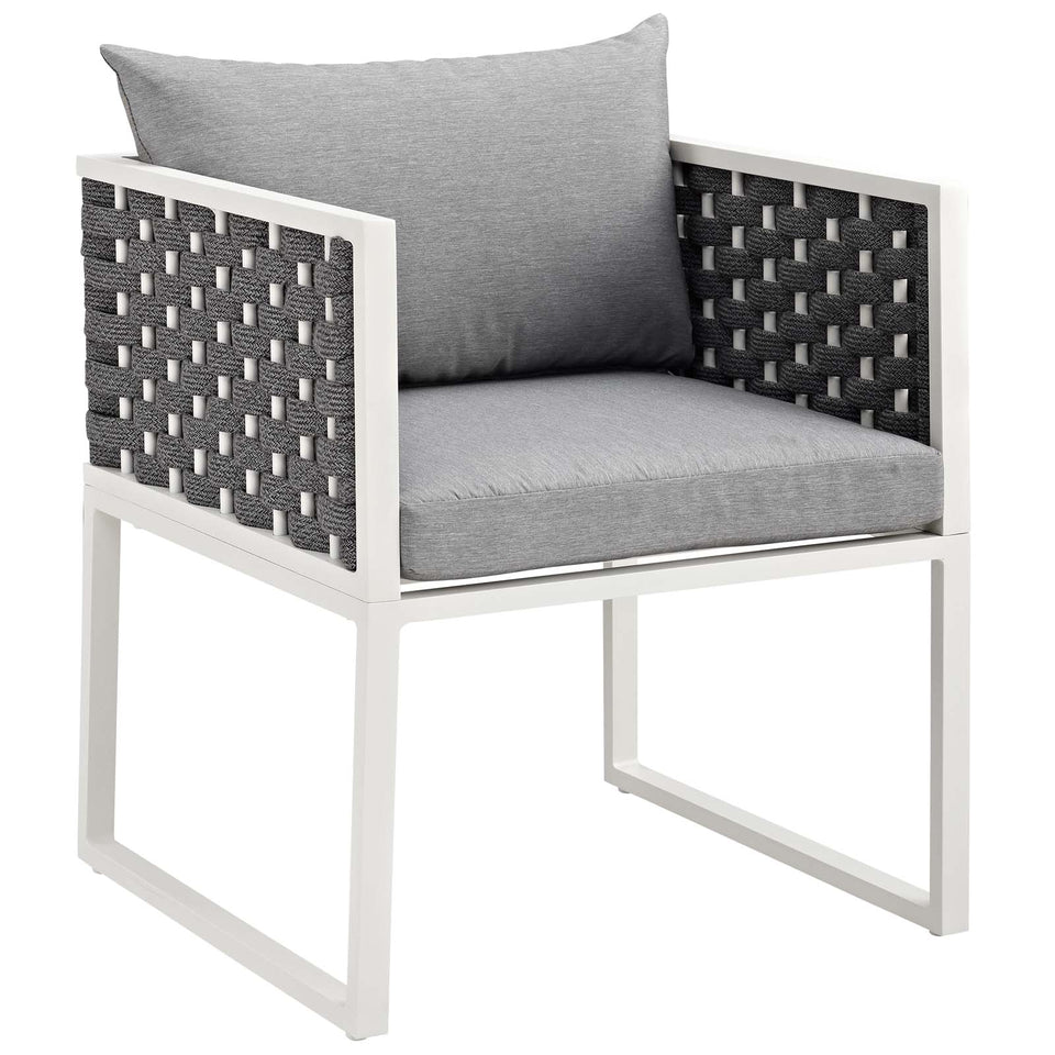 Stance 7 Piece Outdoor Patio Aluminum Dining Set.