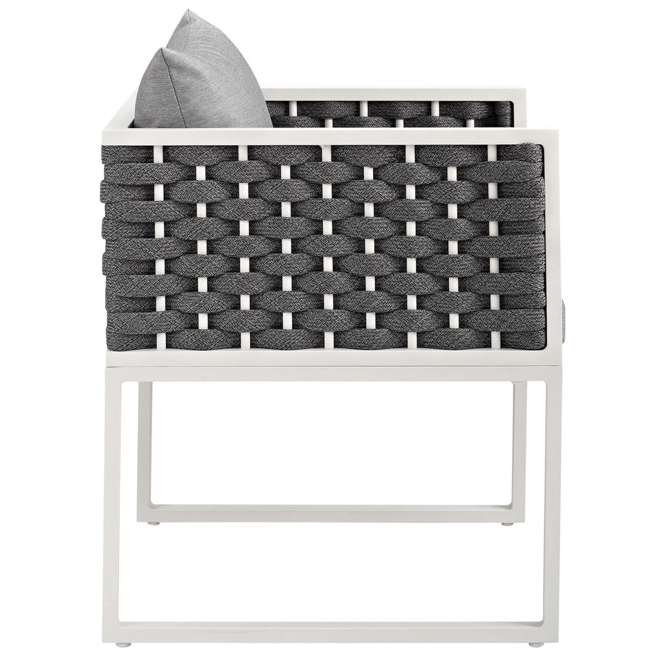 Stance 7 Piece Outdoor Patio Aluminum Dining Set.