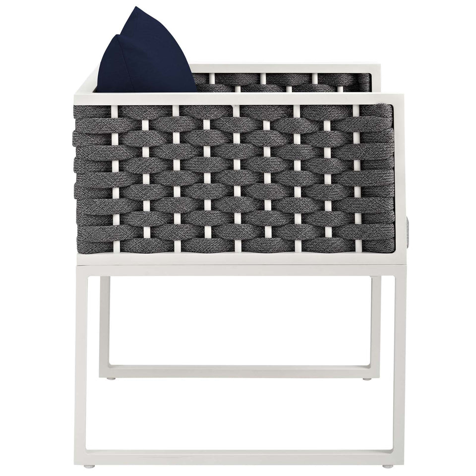Stance 7 Piece Outdoor Patio Aluminum Dining Set.